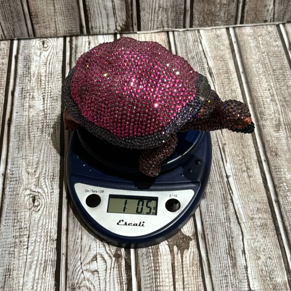 Sparkling Swarovski Crystal Embellished Turtle Handcrafted Unbranded - Picture 14 of 14